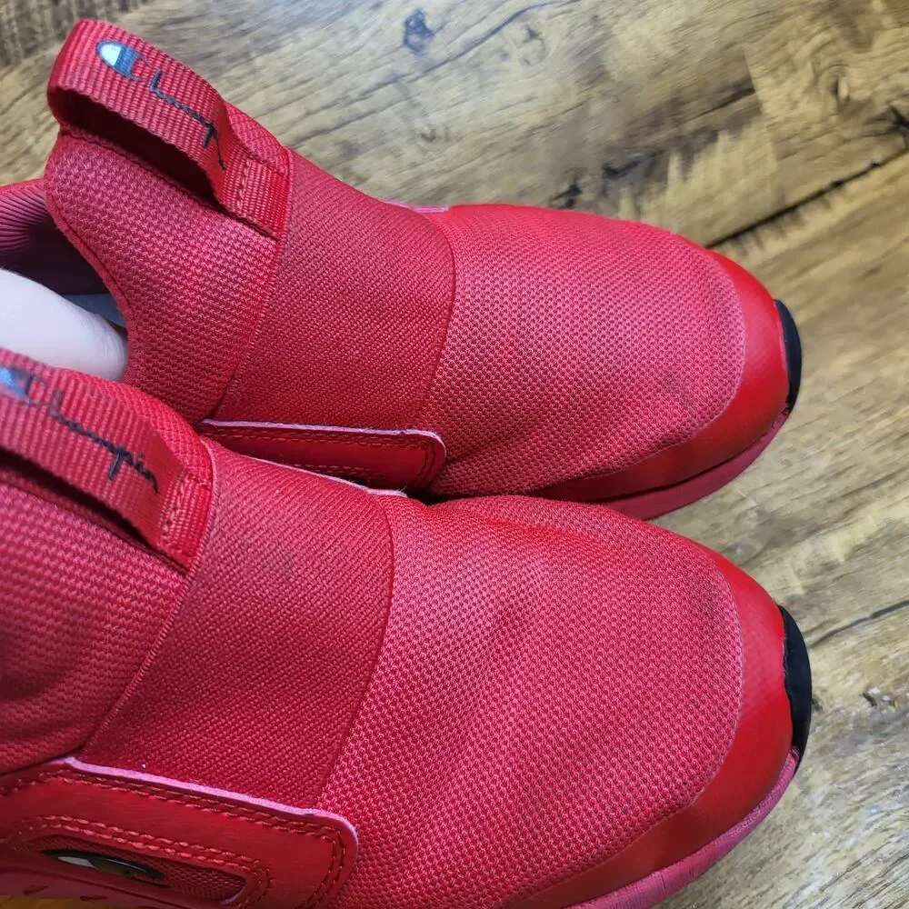 Champion D1 Lite red slip on sneaker sz 2